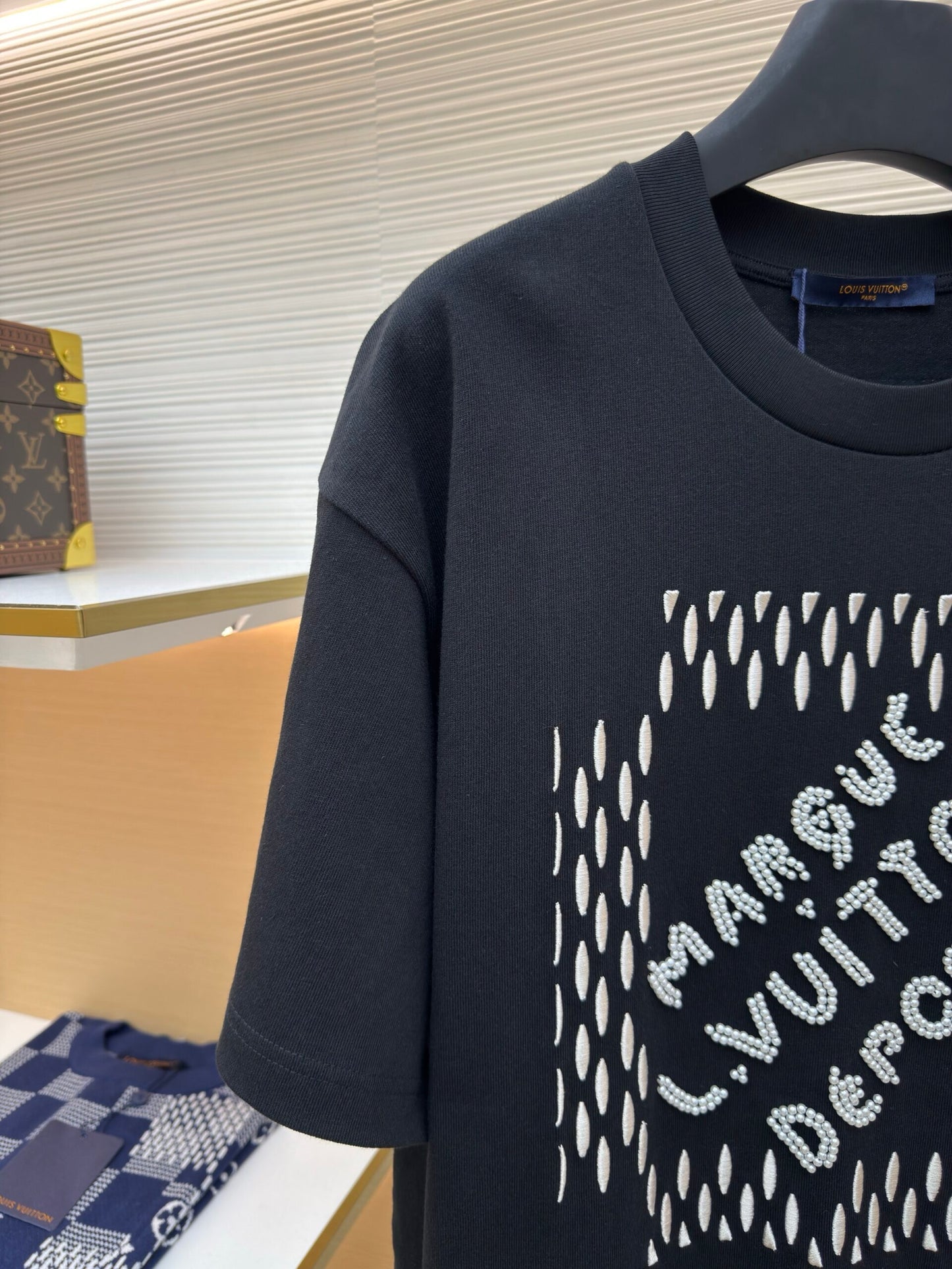 LV Embroidered Signature Cotton T-Shirt