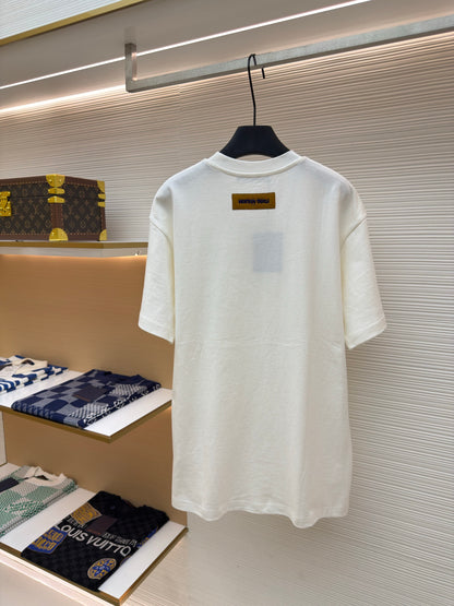 LV Embroidered Signature Cotton T-Shirt
