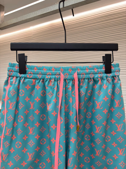 LV Monogram Silk Shorts