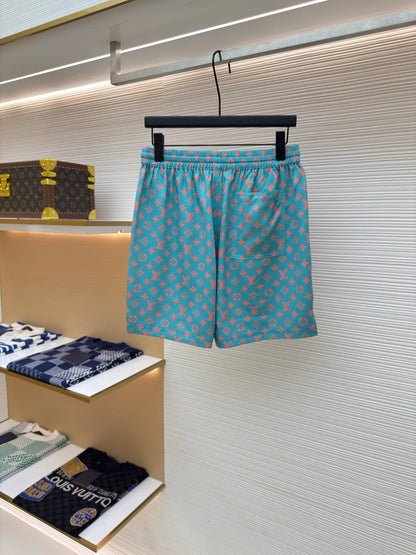 LV Monogram Silk Shorts