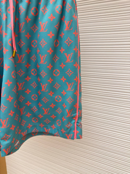 LV Monogram Silk Shorts