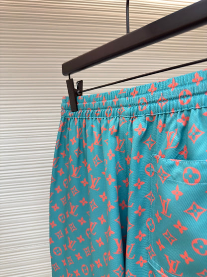 LV Monogram Silk Shorts