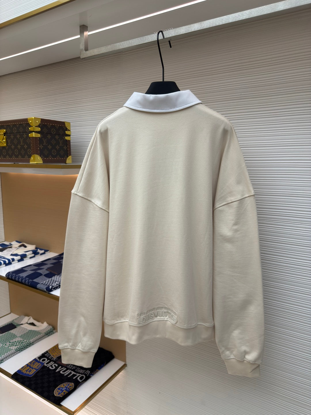 LV Long Sleeve Polo Ziptide Shirt.