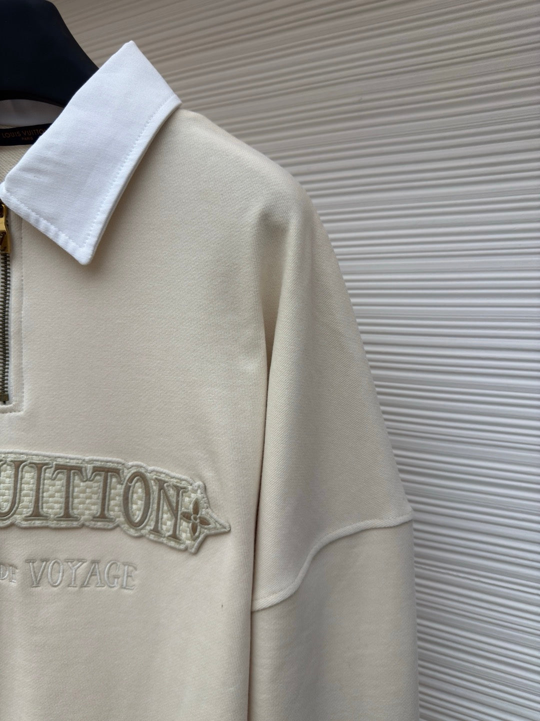 LV Long Sleeve Polo Ziptide Shirt.