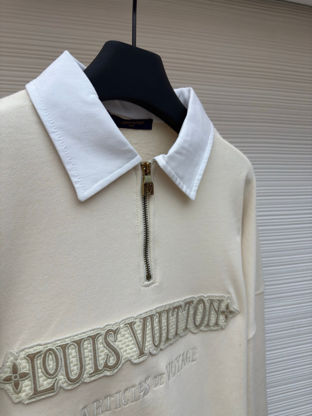 LV Long Sleeve Polo Ziptide Shirt.